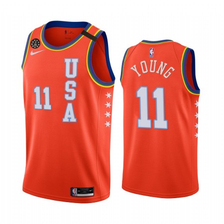 NBA Mænd Trøje Atlanta Hawks Trae Young 11 Nike 2020 Rising Star Swingman